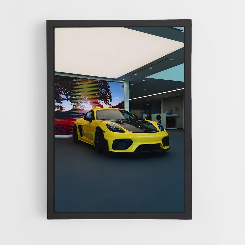 Poster Cayman gt rs élégant – affiche Porsche (vue 2)